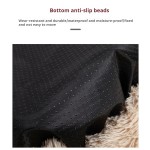 Cat Bed Manufacturer - Wholesale Cave Solid Pattern Long Fur Round Winter Pad