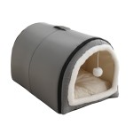 Pet Bed Factory - Customizable Thickened Warm Plush Cave Style Foldable Washable