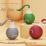Cat Toy Supplier - Automatic Electric Jumping Ball Eco-Friendly Silicone Self-Stimulating