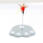 Cat Scratching Board Factory - Hot Selling Vertical Spring Feather Interactive Toy