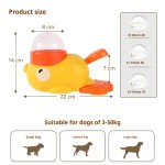 Pet Toy Factory - Hot Selling Little Yellow Duck Design Leaking Food Cartoon Style
