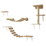 Cat Climbing Frame Supplier - Modern Luxury Solid Wood DIY Wall-mounted Novel Design