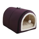 Pet Bed Factory - Customizable Thickened Warm Plush Cave Style Foldable Washable