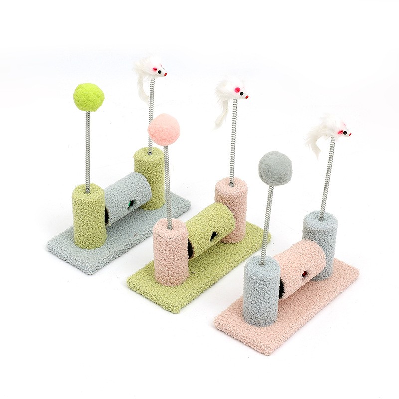 Cat Tree Supplier - Factory Wholesale Hot Selling Spring Sisal Material Interactive