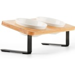 宠物碗厂家-环保可定制logo双不锈钢陶瓷