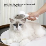 Pet Comb Supplier - One-Button Stainless Steel Cat-Claw-Inspired Arc Design