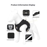 狗背带厂家-可调透气尼龙网眼反光背心牵引绳