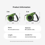 伸缩狗牵引绳厂家-环保5米ABS防滑手柄聚酯