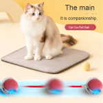Cat Toy Supplier - Automatic Electric Jumping Ball Eco-Friendly Silicone Self-Stimulating