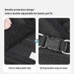 狗背带厂家-可调透气尼龙网眼反光背心牵引绳