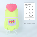 Dog Hoodie Manufacturer - Autumn Winter Luxury Fluorescent Green Print New Styles