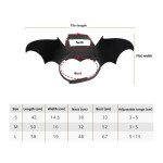 Pet Costume Supplier - Comfortable Polyester Bat Harness-style Halloween Winter