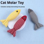 Cat Toy Manufacturer - Interactive Cotton Catnip Fish Shape Kicker Soft Movement