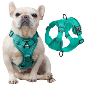 Dog Harness Manufacturer - Hot Selling Double Layer Soft Adjustable Reflective Mesh