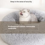 Pet Bed Factory - Round Removable Washable Warmth Pad Comfortable Solid Pattern