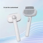 Pet Comb Supplier - One-Button Stainless Steel Cat-Claw-Inspired Arc Design