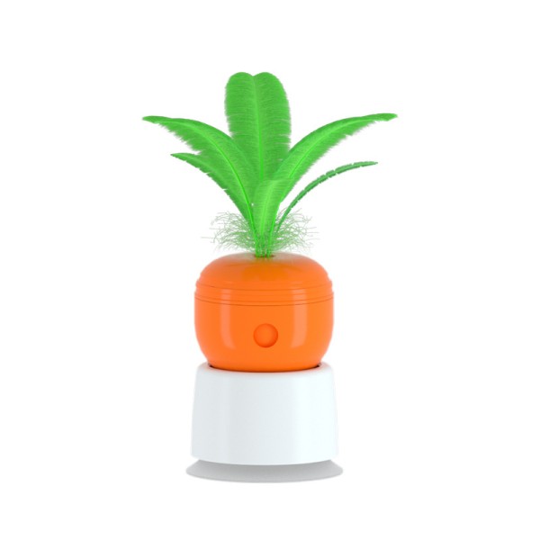 Cat Toy Supplier - Customizable Catnip Carrot-Shaped Interactive Puzzle Feeder