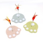 Cat Scratching Board Factory - Hot Selling Vertical Spring Feather Interactive Toy