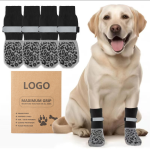 Pet Socks Manufacturer - Popular Neoprene Rubber PU Waterproof Non-Slip Cute Winter