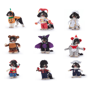 宠物衣服厂家-热销趣味万圣节蝙蝠南瓜圣诞可定制