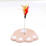 Cat Scratching Board Factory - Hot Selling Vertical Spring Feather Interactive Toy