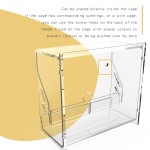 Parrot Food Feeder Factory - 2022 New Automatic Acrylic Bowls