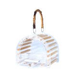 Portable Parrot Cage Manufacturer - Acrylic Takeout Hanging Bamboo