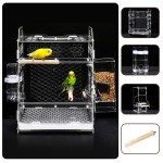 鹦鹉鸟笼生产商-定制标识亚克力有机玻璃