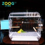 Pet Bird Cage Factory - Clear Acrylic Parrot Cage Design