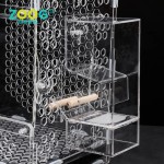 鹦鹉鸟笼生产商-定制标识亚克力有机玻璃