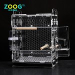 鹦鹉鸟笼生产商-定制标识亚克力有机玻璃