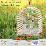 Bird Nest Supplier - Customized Acrylic Hanging Food Bowl