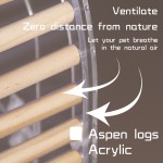 Portable Parrot Cage Manufacturer - Acrylic Takeout Hanging Bamboo