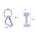 Pet Tug Toy Factory - New Eco-Friendly TPR Rubber Triangle Interactive Chew Rope