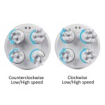 宠物按摩器厂家-升级版手持4旋转硅胶刷电动