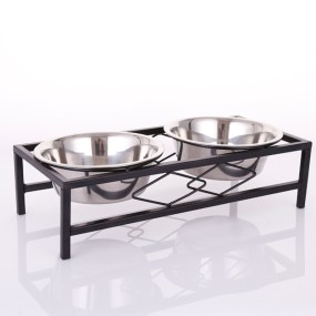 Elevated Dog Feeder Factory - Stainless Steel Double Diner 5L Capacity Battery Metal