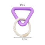 Pet Tug Toy Factory - New Eco-Friendly TPR Rubber Triangle Interactive Chew Rope
