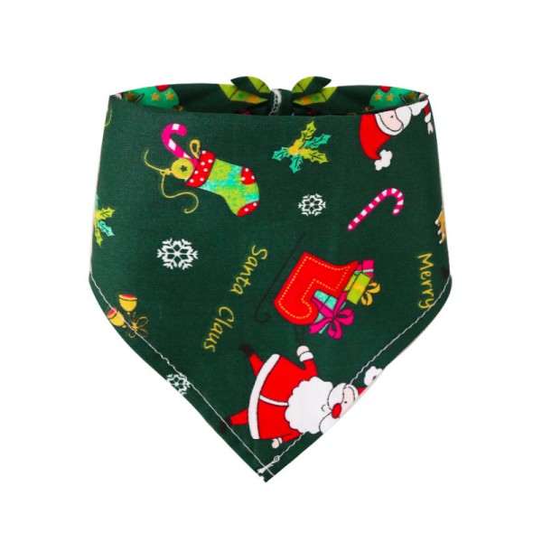 Pet Bandana Factory - Christmas Classic Plaid Nylon Triangle Bib Kerchief