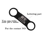 宠物ID标签厂家-热销时尚铝雕刻滑扣项圈