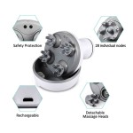 宠物按摩器厂家-升级版手持4旋转硅胶刷电动