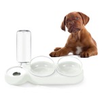 Automatic Pet Feeder Supplier - Large Capacity 2-in-1 Portable Stainless Steel Bottle