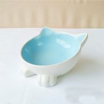 陶瓷宠物喂食器厂家-高品质创意猫形时尚设计耐用