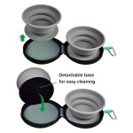 Pet Travel Bowls Manufacturer - Premium Eco-Friendly Foldable Double Silicone Food Bowls