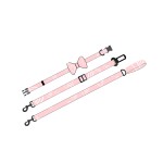 宠物背带套装厂家-7合1狗背带牵引绳印花猫项圈四季通用