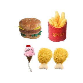 Plush Dog Toy Manufacturer - New Simulation Hamburg Steak
