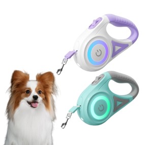 Pet Leash Supplier - Auto Lock LED Light Telescopic 16ft