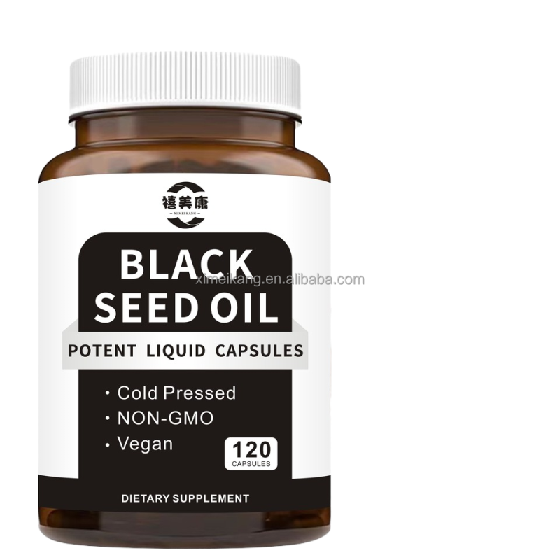 Black Seed Oil Softgels Factory - Best Selling 100% Cold Pressed Hair Skin Immune Support