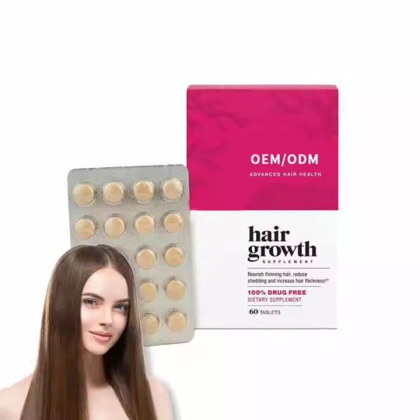 Female Hair Growth Tablets Supplier - OEM Natural Biotin Dietary Supplement