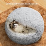 毛绒猫窝厂家-纯色图案冬季温暖配狗舍布