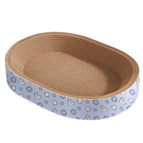 Corrugated Paper Cat Scratcher Supplier - Wear-Resistant No-Chip Claw Basin Integrated